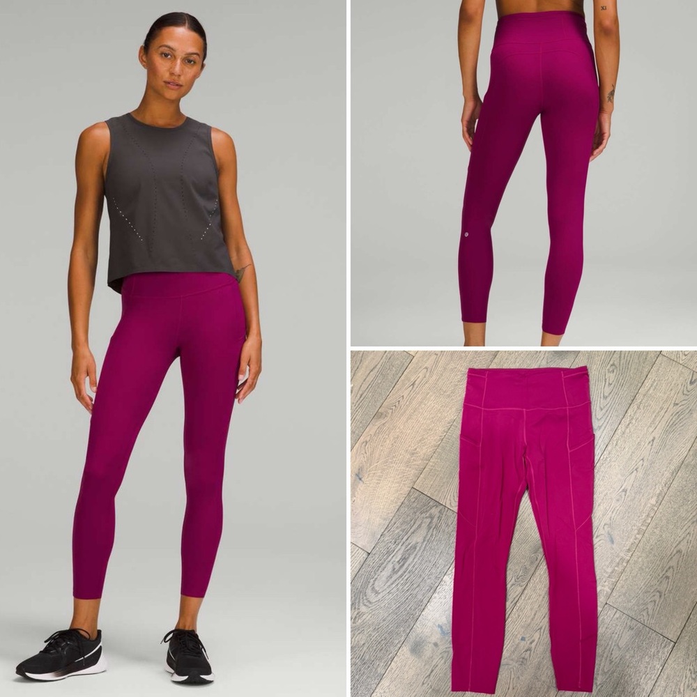 Lululemon | Fast and Fee High-Rise Tight 25" Magenta Purple | Size 6